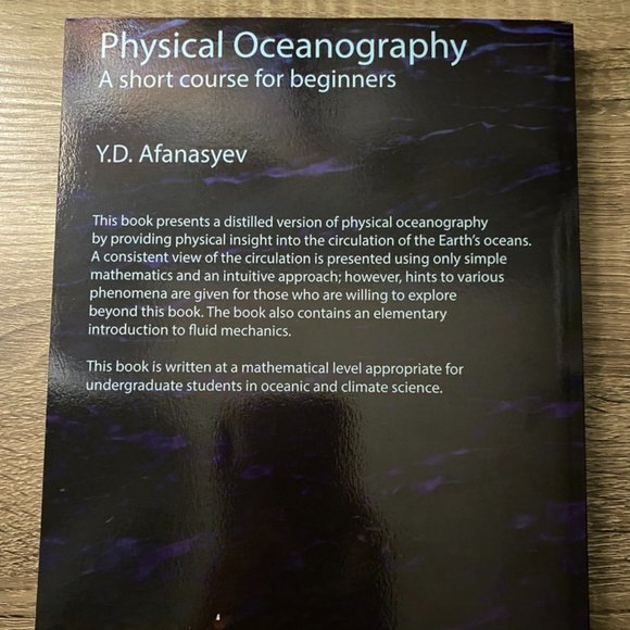 Physical Oceanography: A Short Course for Beginners by Y. D. Afanasyev - Picture 4 of 4